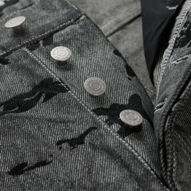 Sp5der Silver Sex Aop Denim Pant 6