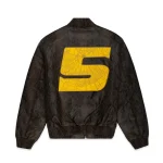 Sp5der Snake Leather Varsity Bomber Jacket 11