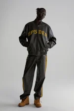 Sp5der Snake Leather Varsity Bomber Jacket 6