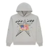 Sp5der Star Girl Grey Hoodie