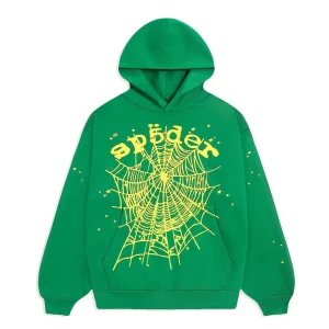 Sp5der Star Og Web V2 Green Hoodie
