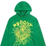 Sp5der Star Og Web V2 Green Hoodie 6