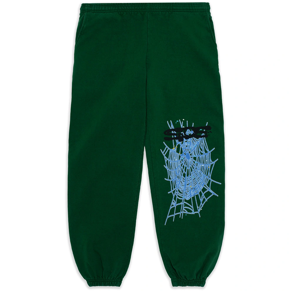 Sp5der Star Web Green Sweatpant
