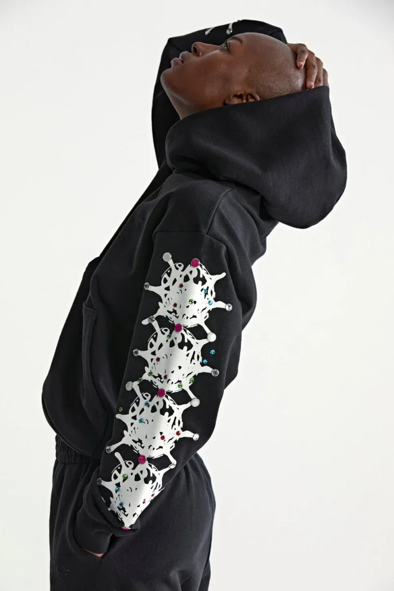Sp5der Stone Black Hoodie 3
