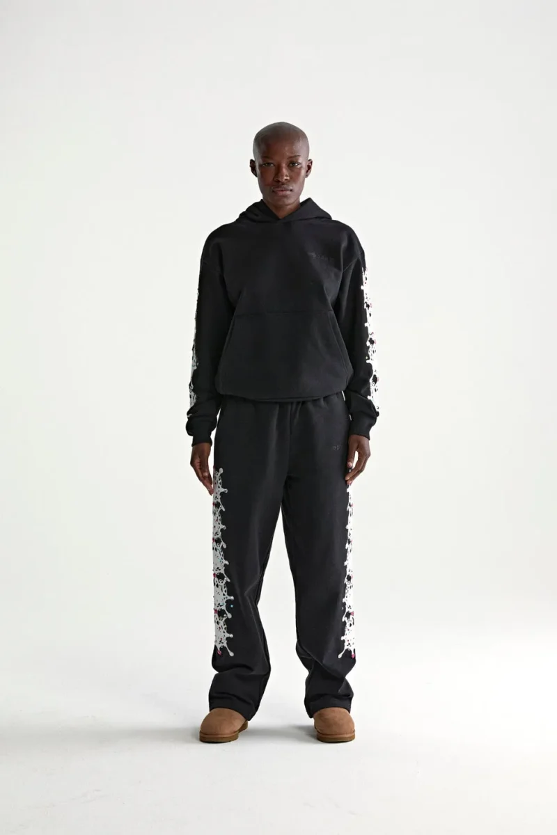 Sp5der Stone Black Hoodie 5
