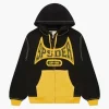 Sp5der T and F Zip Black Hoodie