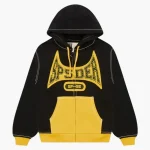 Sp5der T and F Zip Black Hoodie