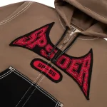 Sp5der T F Zip Brown Hoodie 6