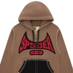 Sp5der T F Zip Brown Hoodie 7