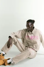 Sp5der Tan Canvas Work Jacket 3