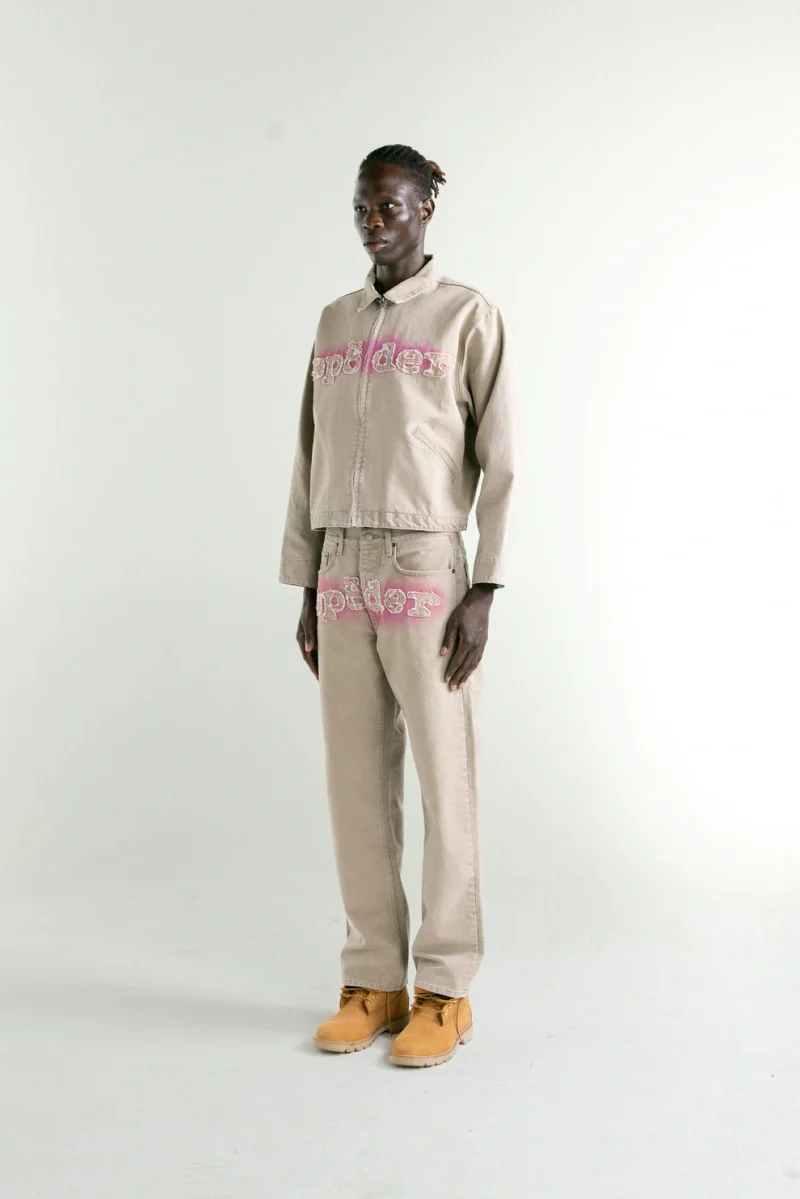 Sp5der Tan Canvas Work Jacket 5