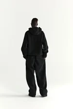 Sp5der Teddy Fleece Zip Up Black Jacket 12