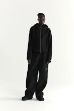 Sp5der Teddy Fleece Zip Up Black Jacket 13