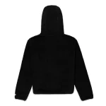 Sp5der Teddy Fleece Zip Up Black Jacket 17