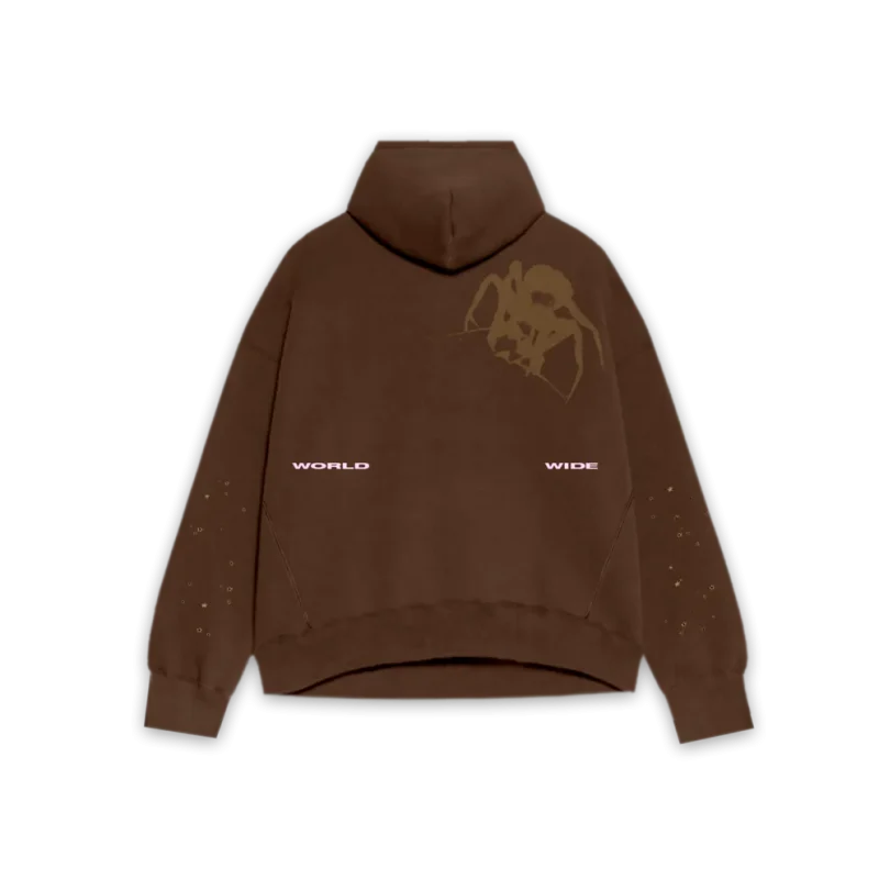 Sp5der Thug Classic Brown Hoodie 1