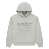 Sp5der Tonal Punk V2 Sport Grey Hoodie