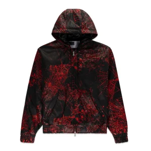 Sp5der V2 Web Leather Black Jacket