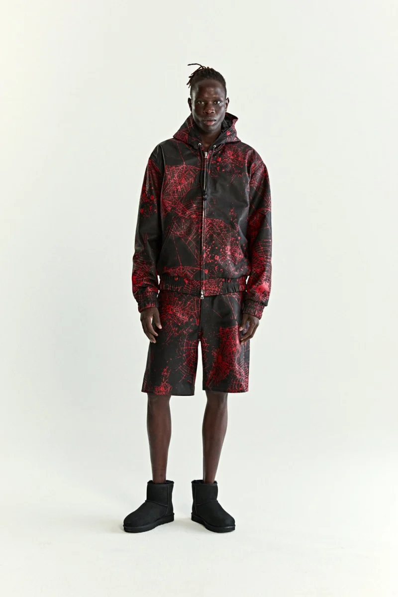 Sp5der V2 Web Leather Black Jacket 7