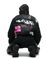 Sp5der Vet Bomber Black Jacket 3