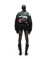 Sp5der Vet Bomber Black Jacket 4