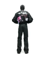 Sp5der Vet Bomber Black Jacket 5