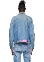 Sp5der Vintage Web Denim Trucker Jacket 3