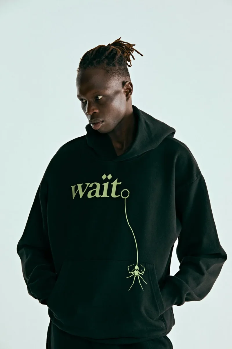 Sp5der Wait Black Hoodie 1