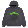 sp5der wait web hoodie slate grey