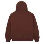 sp5der web hoodie brown back