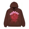 sp5der web hoodie brown