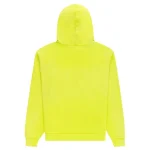 sp5der web hoodie fluorescent green back