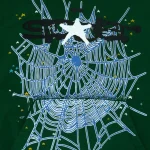 sp5der web hoodie hunter green center