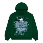 sp5der web hoodie hunter green