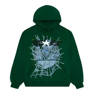 sp5der web hoodie hunter green