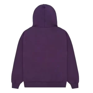 sp5der web hoodie purple back