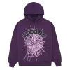sp5der web hoodie purple