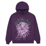 sp5der web hoodie purple