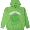 sp5der web hoodie slime green