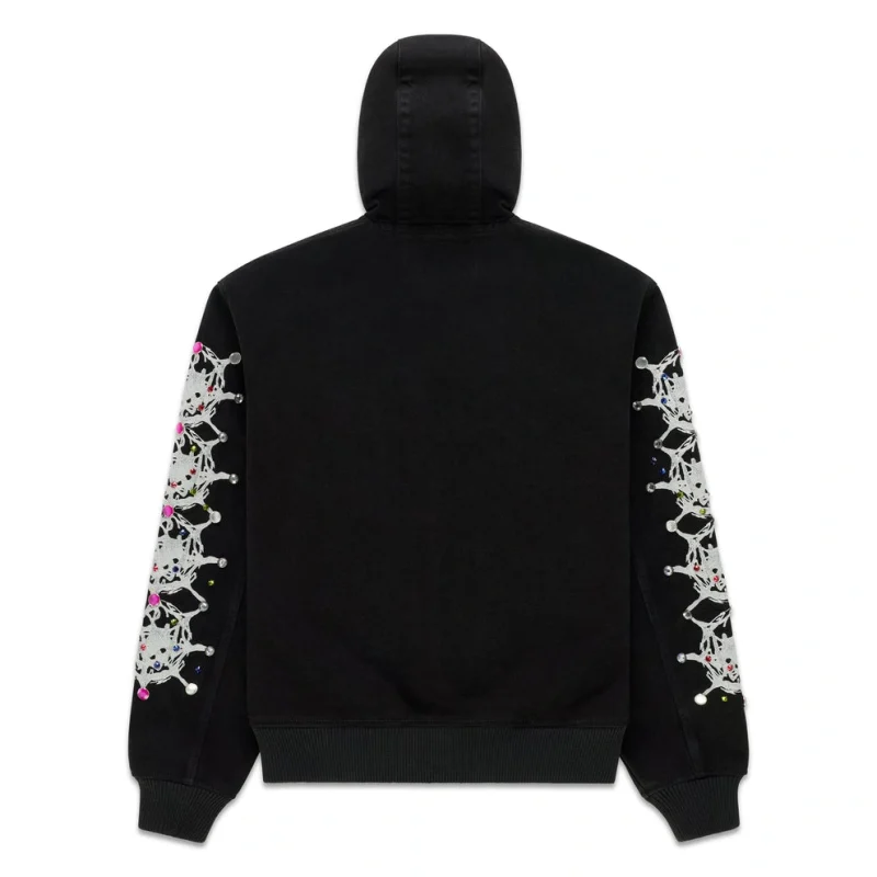 Sp5der Webstone Denim Black Jacket 10