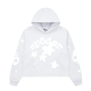 Sp5der Womens Cropped Beluga Hoodie