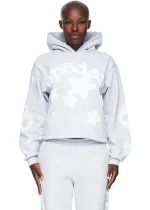 Sp5der Womens Cropped Beluga Hoodie 4