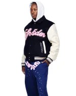 Sp5der Wool Varsity Jacket 4