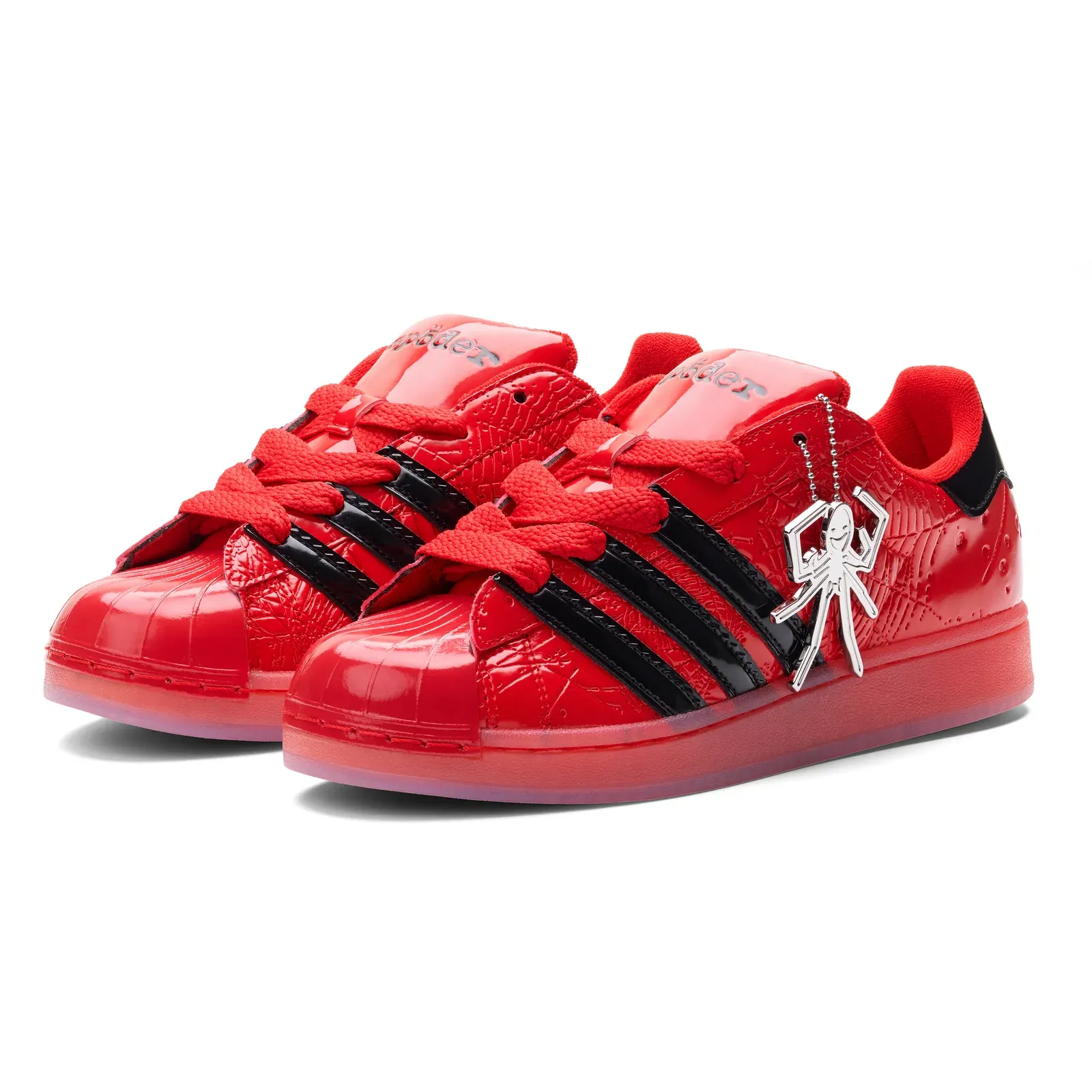 Sp5der X Adidas Superstar Red Shoes