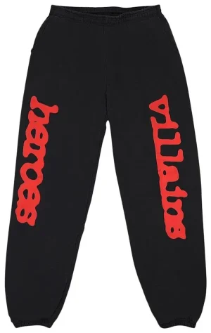 Sp5der X Metro Boomin Black Sweatpant