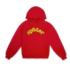 Sp5der Yellow Og Logo Red Hoodie