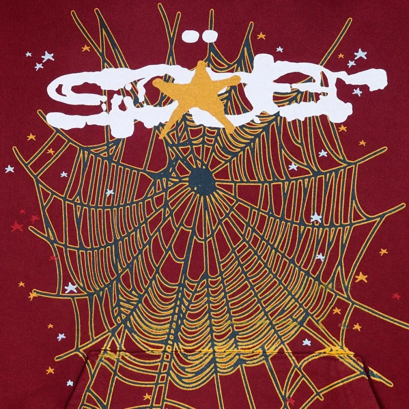 Sp5der Yellow Star Logo Hoodie 1