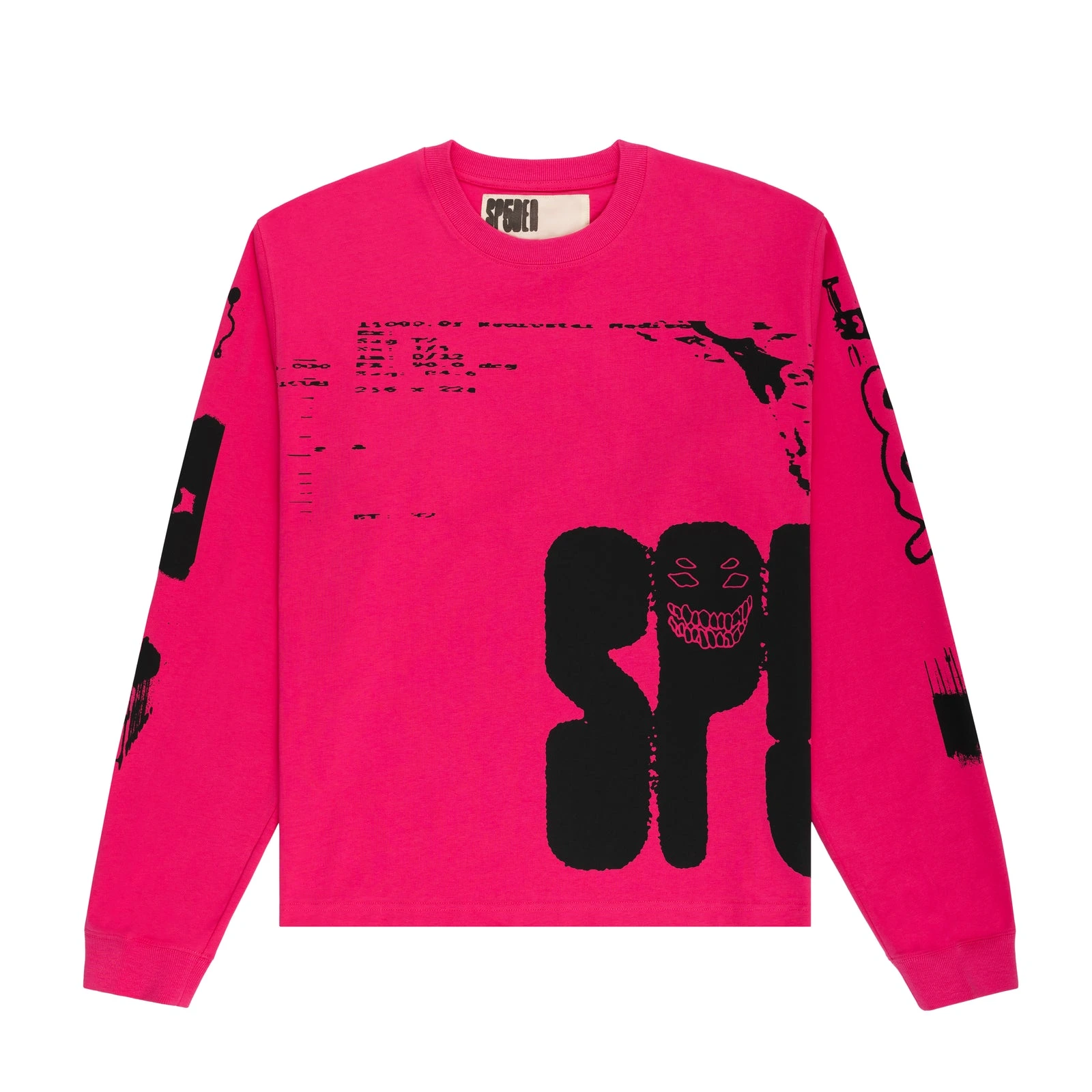 Sp5derx-ray Ls Pink Tee 9