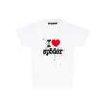 Sp5ser I Heart Sp5der Classic White Baby Tee