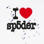 Sp5ser I Heart Sp5der Classic White Baby Tee 2