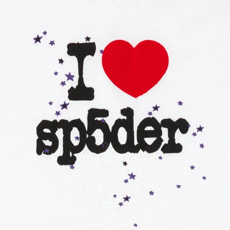 Sp5ser I Heart Sp5der Classic White Baby Tee 2